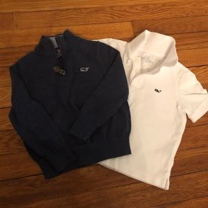 Boys 3T vineyard vines lot. Sweater and polo